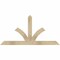 Ekena Millwork Richland Rough Sawn Timber Gable Bracket, Douglas Fir, 60"W x 30"H x 2"D x 4"F, 12/12 Pitch GBW060X30X0204RIC00RDF - alternate 1